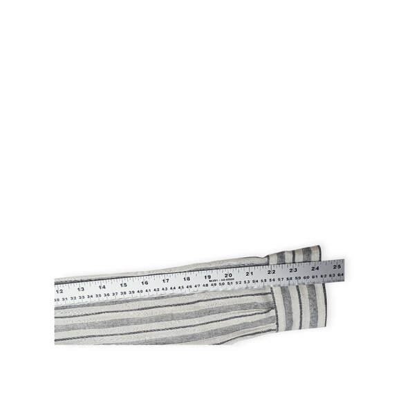 🛍️ Lucky Brand Stripe Button-Down Shirt - Women's Medium - Linen Blend - Picture 6 of 9